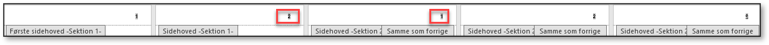 Sidetal i Word start med side 3