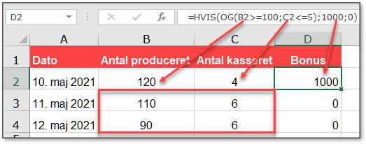 OG_ELLER i Excel eksempel på formel med HVIS _ OG