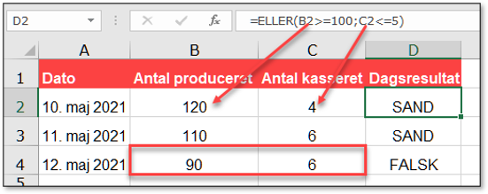 OG_ELLER i Excel eksempel på formel med ELLER
