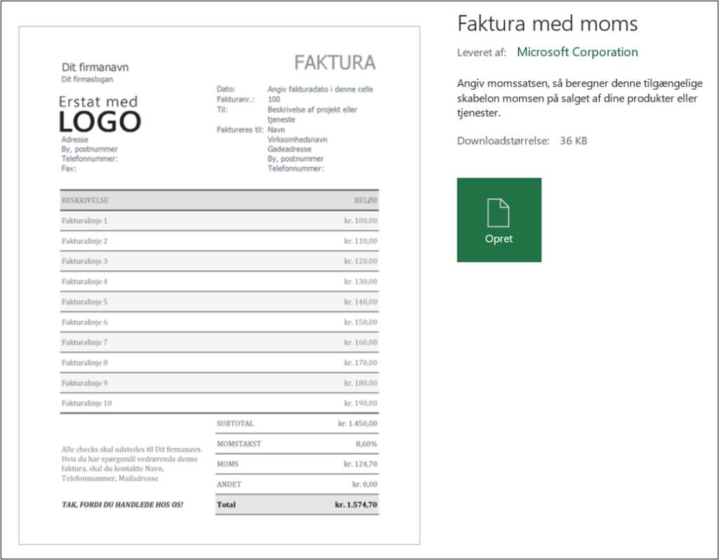 Faktura Skabelon I Excel gratis S dan Laver Du En Faktura I Excel faktura-skabelon-i-excel-gratis-s-dan-laver-du-en-faktura-i-excel