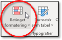 Ikonet Betinget formatering
