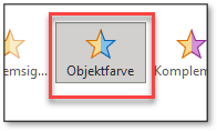 Fremhævelsesanimation Objektfarve