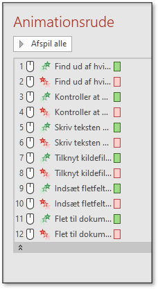 Animationer rykket på plads