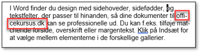 eksempel på ord der ikke skal deles