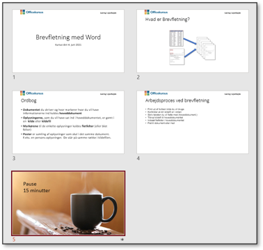 Skabelon i PowerPoint Gode dias der kan genbruges
