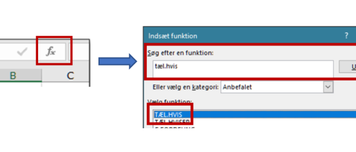 Tæl.hvis i Excel